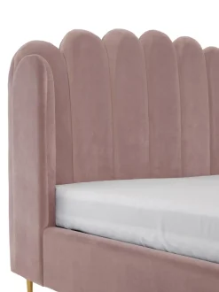 Cama Tapizada En Terciopelo Glamour