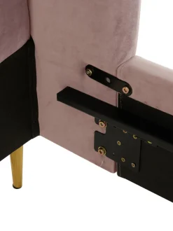 Cama Tapizada En Terciopelo Glamour