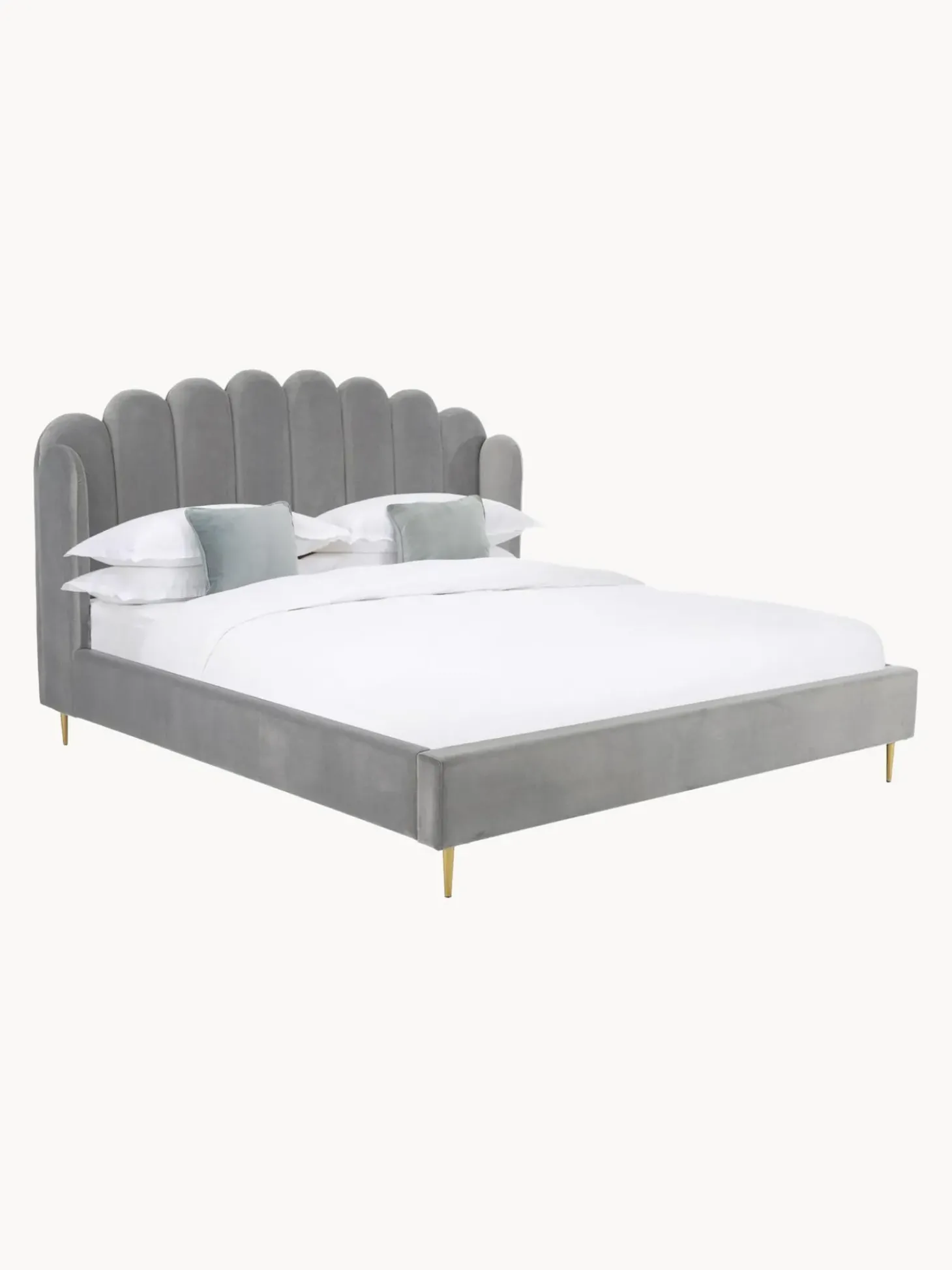 Cama Tapizada En Terciopelo Glamour