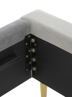 Cama Tapizada En Terciopelo Glamour