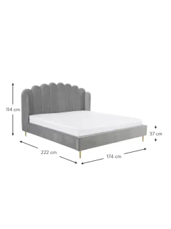 Cama Tapizada En Terciopelo Glamour