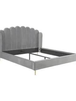 Cama Tapizada En Terciopelo Glamour