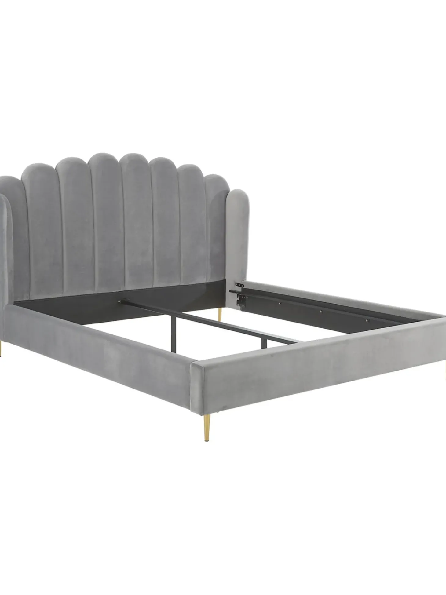 Cama Tapizada En Terciopelo Glamour