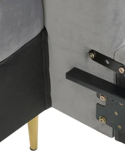 Cama Tapizada En Terciopelo Glamour