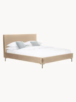 Cama Tapizada En Terciopelo Peace