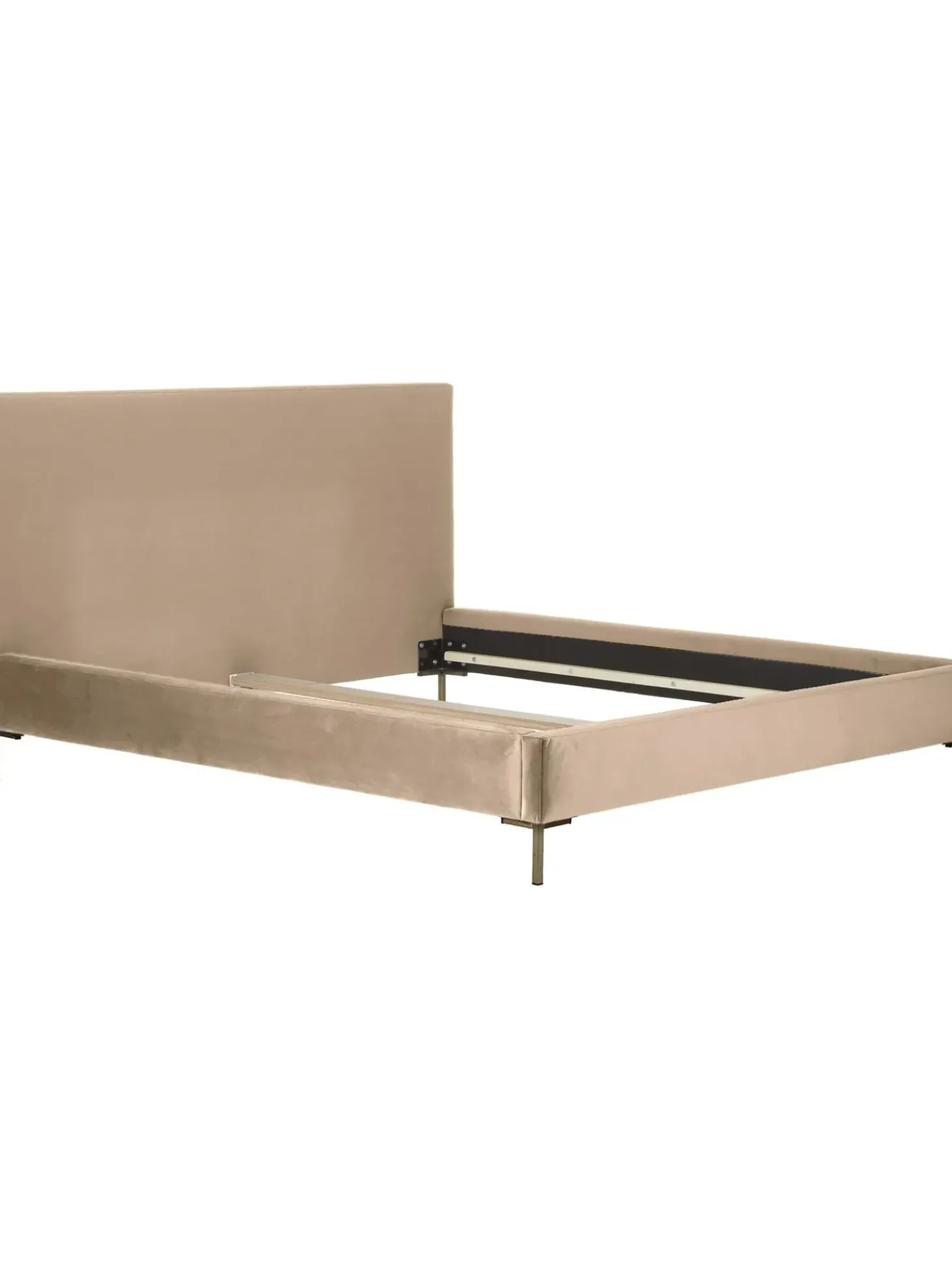 Cama Tapizada En Terciopelo Peace