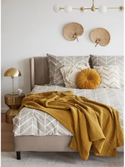 Cama Tapizada En Terciopelo Dusk