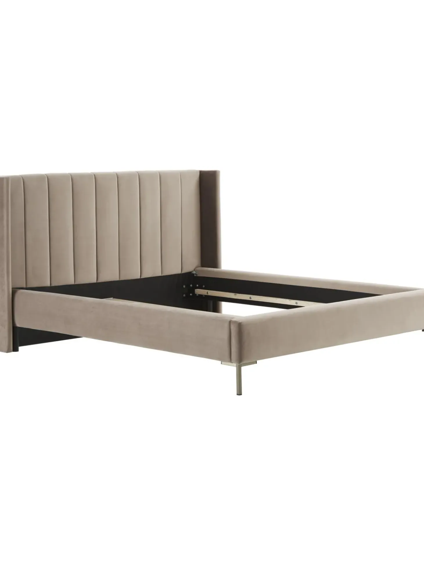 Cama Tapizada En Terciopelo Dusk