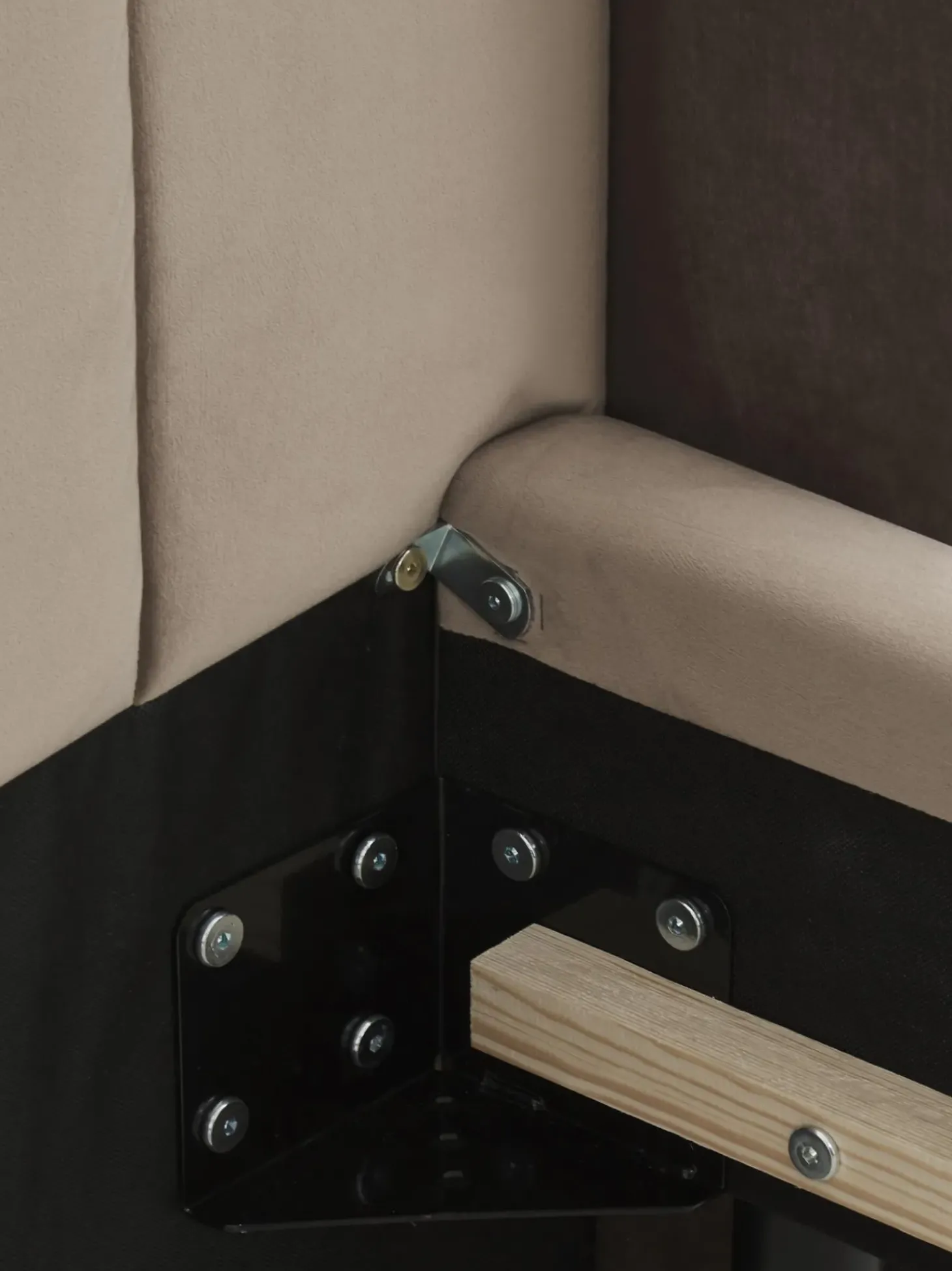 Cama Tapizada En Terciopelo Dusk