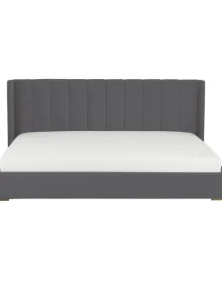 Cama Tapizada En Terciopelo Dusk