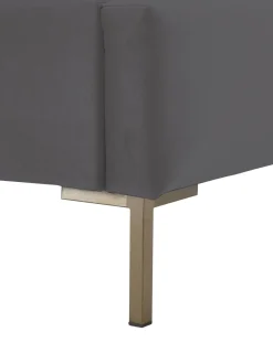 Cama Tapizada En Terciopelo Dusk