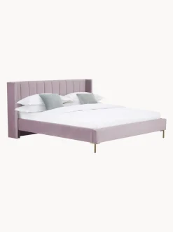 Cama Tapizada En Terciopelo Dusk