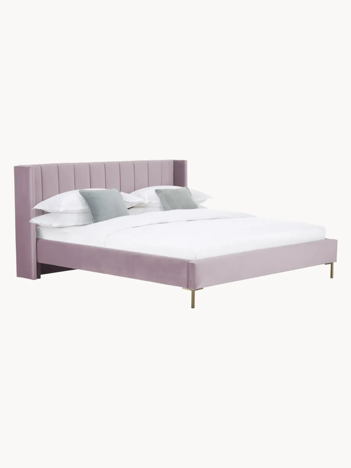 Cama Tapizada En Terciopelo Dusk