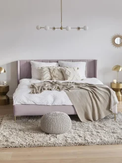 Cama Tapizada En Terciopelo Dusk