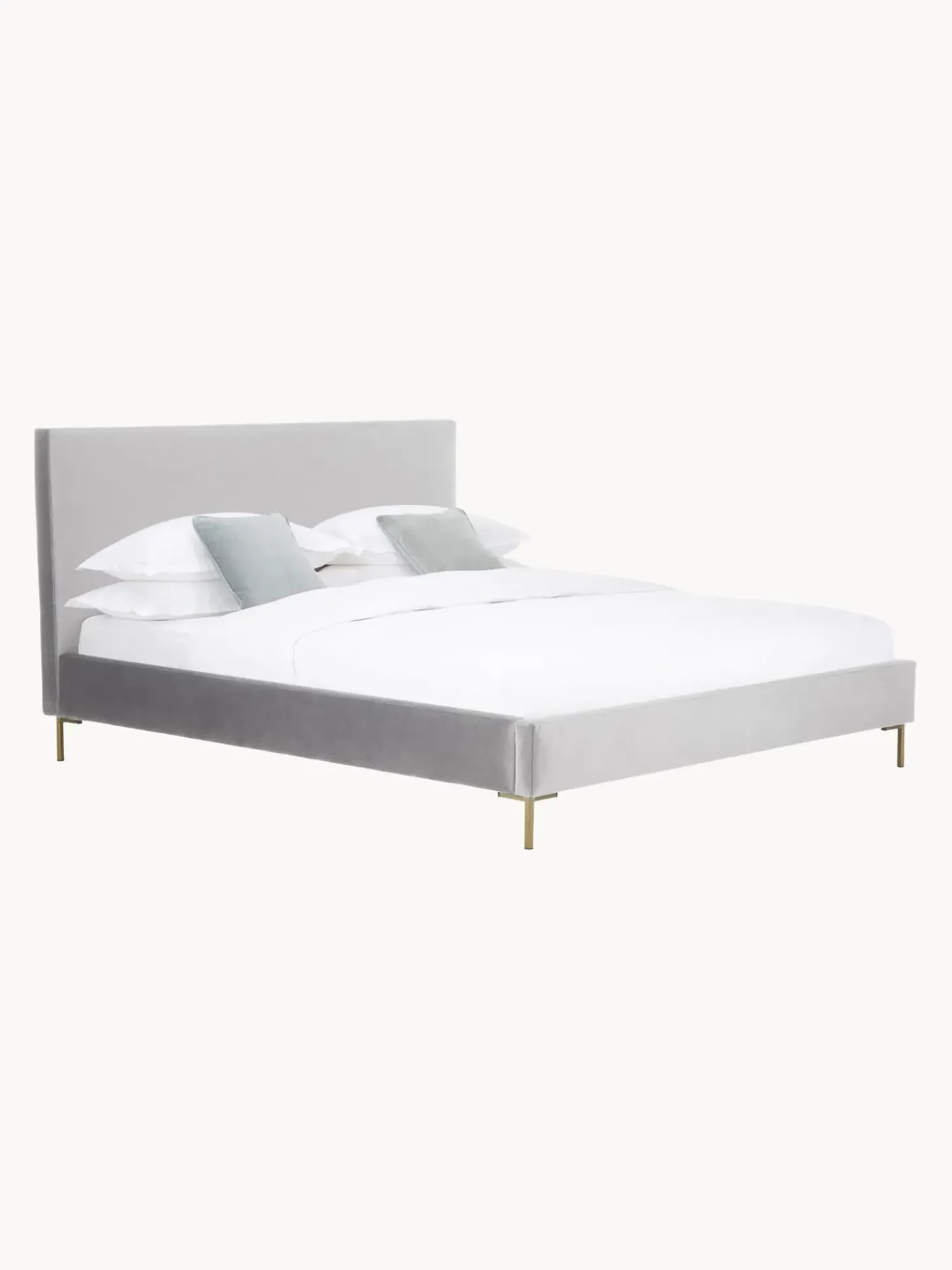 Cama Tapizada En Terciopelo Peace