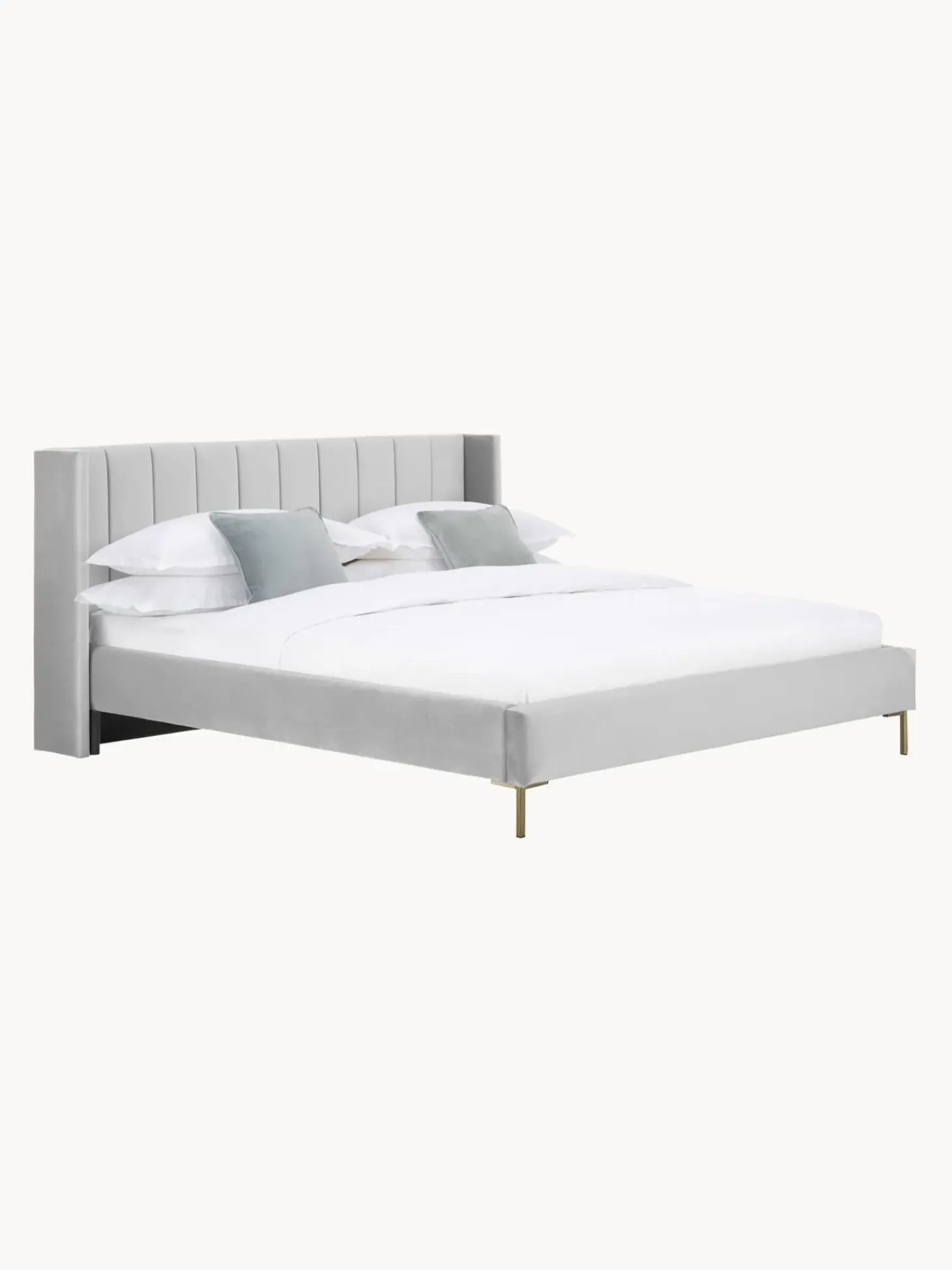 Cama Tapizada En Terciopelo Dusk