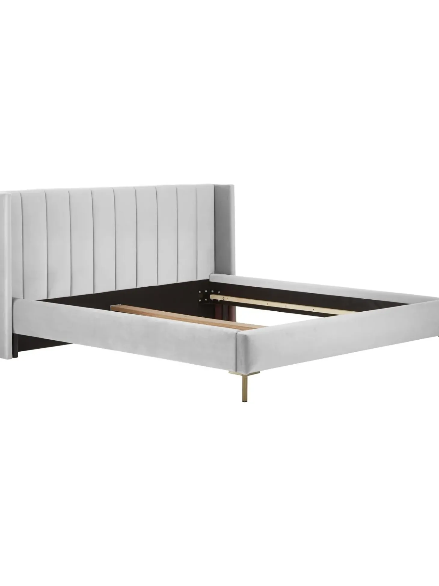 Cama Tapizada En Terciopelo Dusk