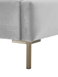 Cama Tapizada En Terciopelo Dusk