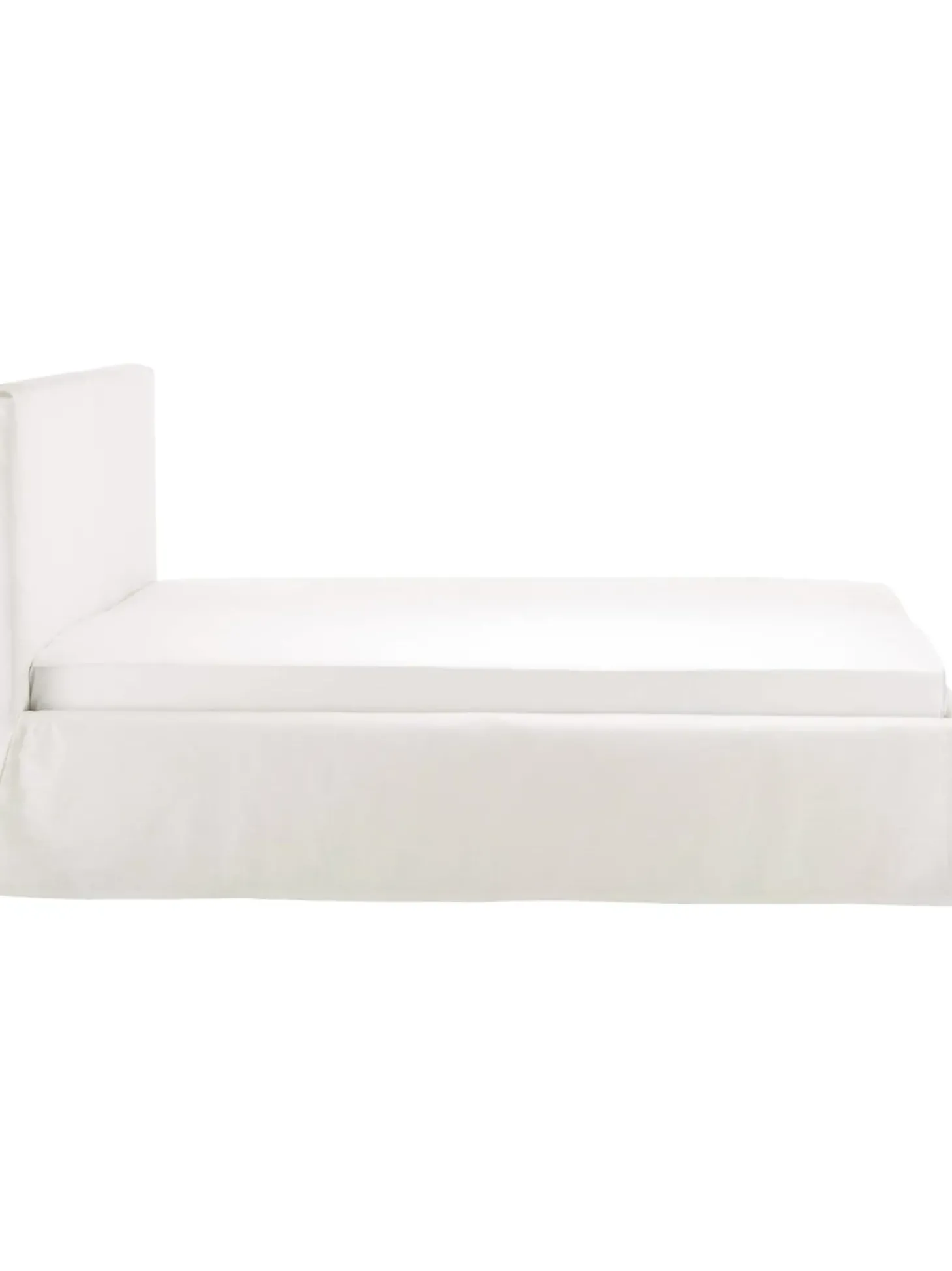 Cama Tapizada Feather, Con Espacio De Almacenamiento