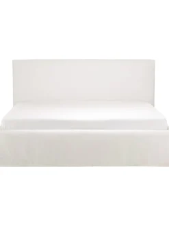 Cama Tapizada Feather, Con Espacio De Almacenamiento