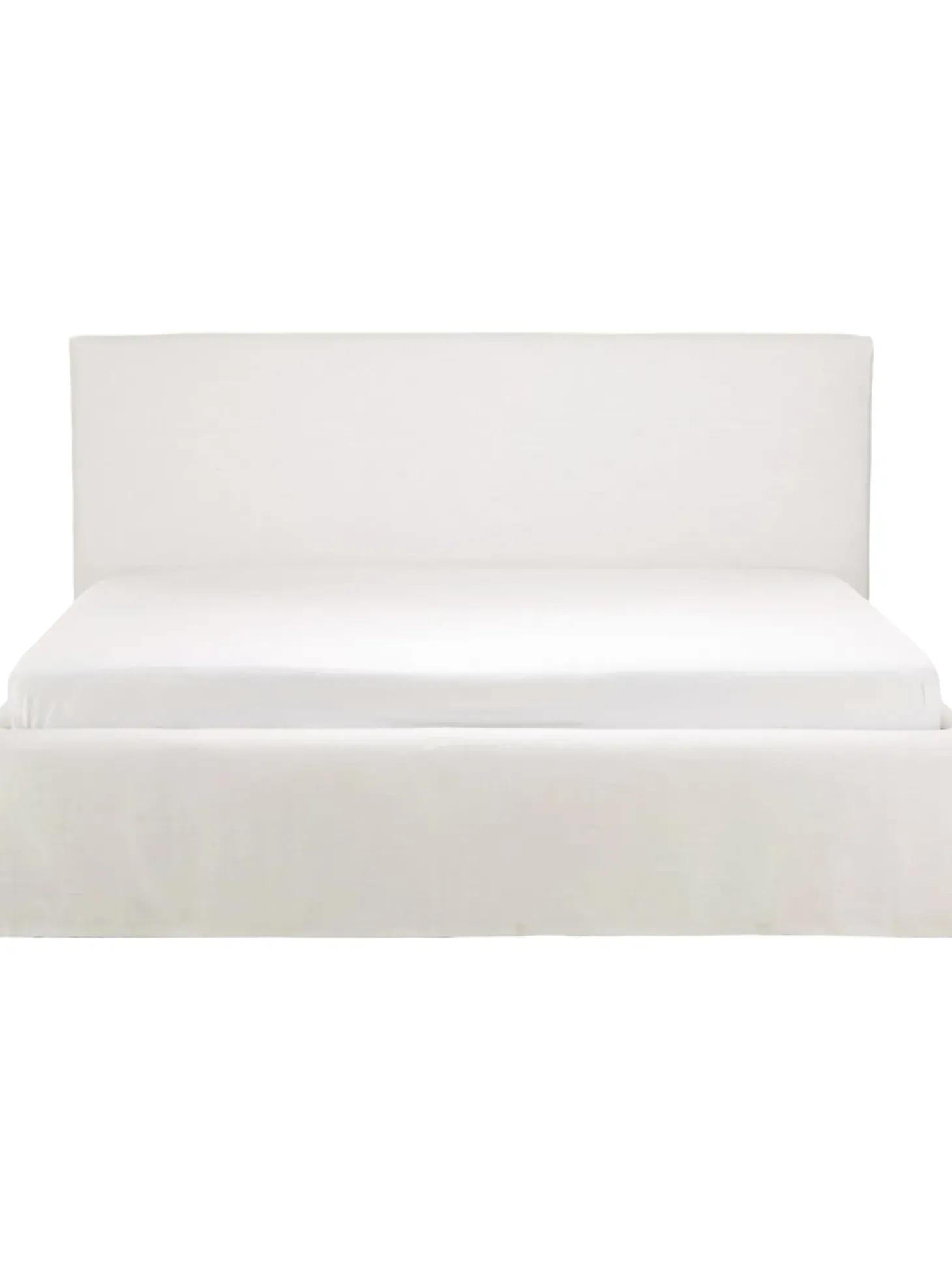 Cama Tapizada Feather, Con Espacio De Almacenamiento