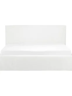Cama Tapizada Feather, Con Espacio De Almacenamiento