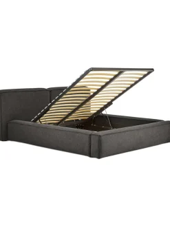 Cama Tapizada Lennon, Con Espacio De Almacenamiento