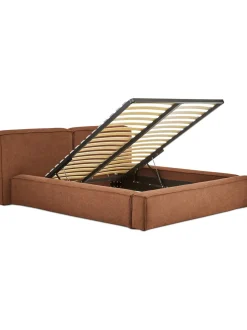 Cama Tapizada Lennon, Con Espacio De Almacenamiento