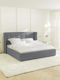 Cama Tapizada Star, Con Espacio De Almacenamiento