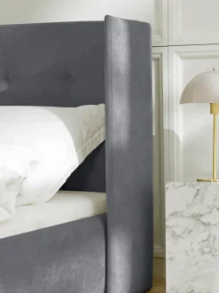 Cama Tapizada Star, Con Espacio De Almacenamiento