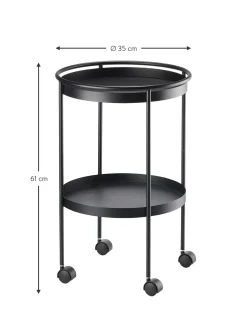 Camarera Redonda De Metal Rocks