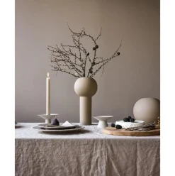 Candelabro De Acero Inoxidable Mate Uma