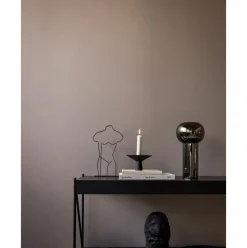 Candelabro De Acero Inoxidable Mate Uma