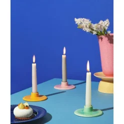 Candelabro De Porcelana Rhombe