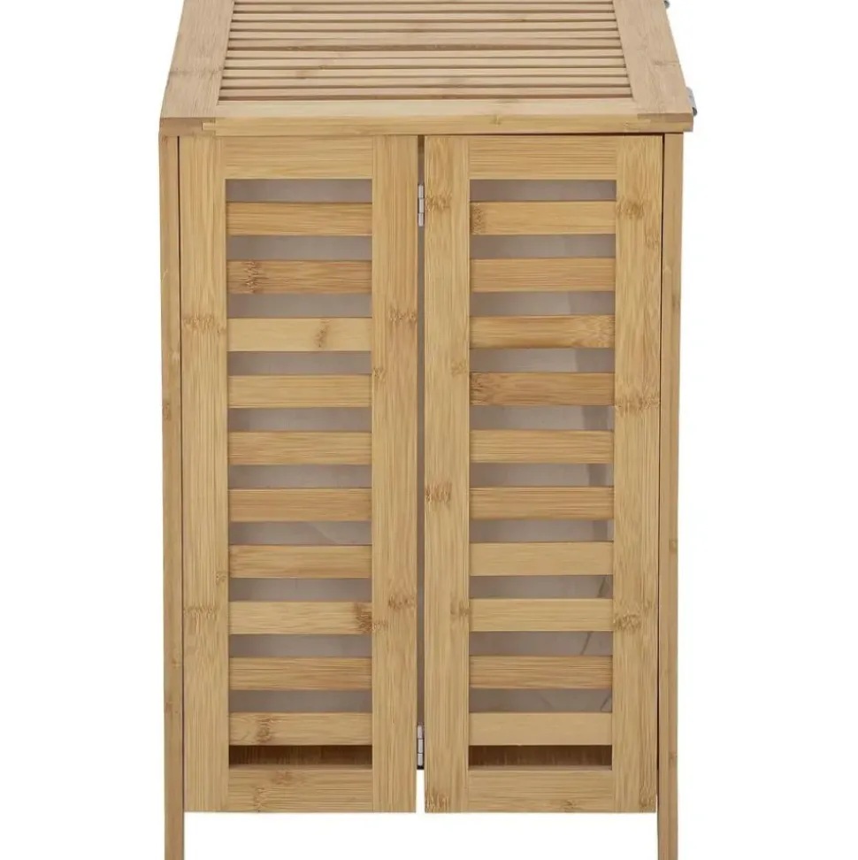 Cesta De Lavanderia De Bambu Con Bolsa De Tela Aden