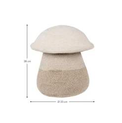 Cesta Infantil Artesanal Mushroom, 38 Cm