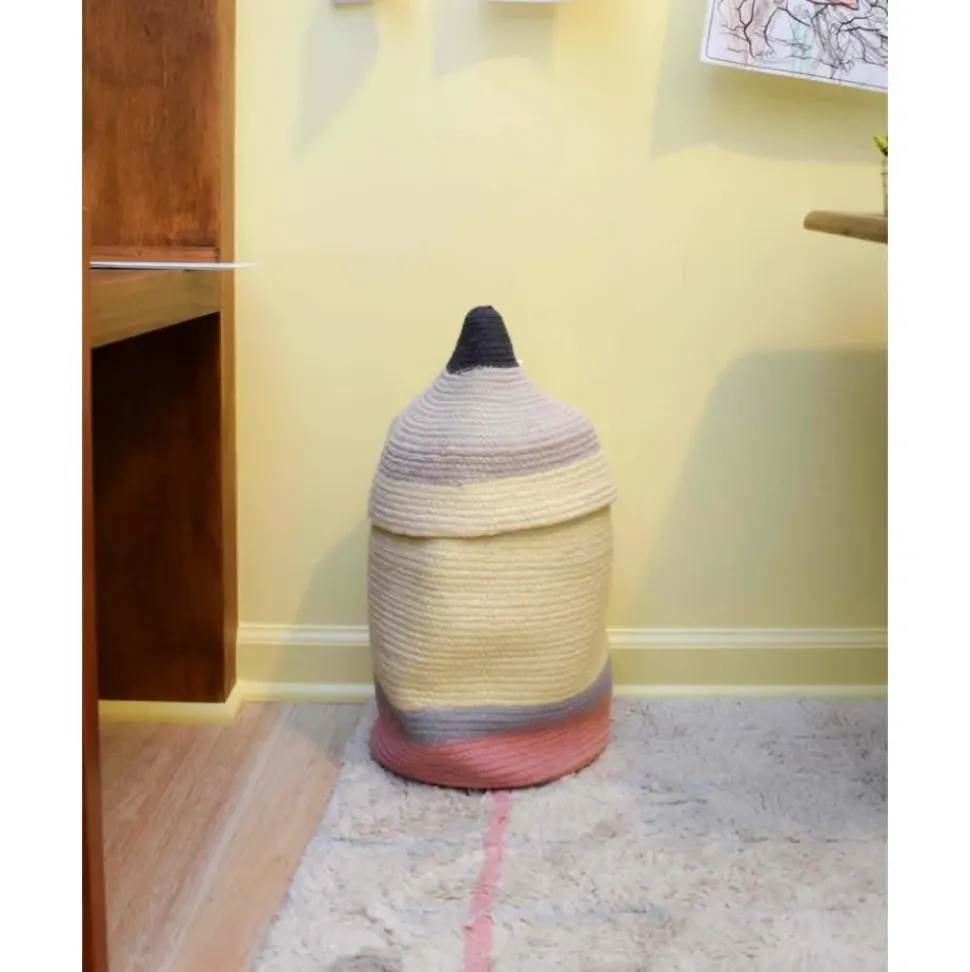 Cesta Infantil Artesanal Pencil, O 25 X 45 Cm