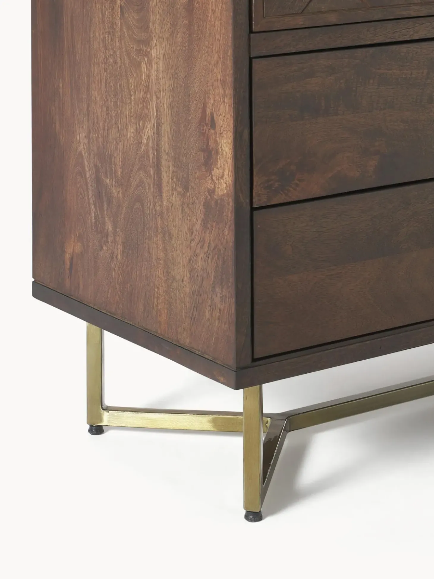 Chiffonnier Con Cajones Y Puertas De Madera De Mango Maciza Luca