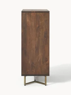 Chiffonnier Con Cajones Y Puertas De Madera De Mango Maciza Luca