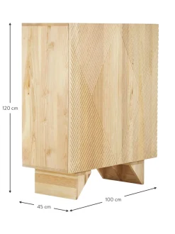 Chiffonnier De Madera Maciza De Fresno Louis