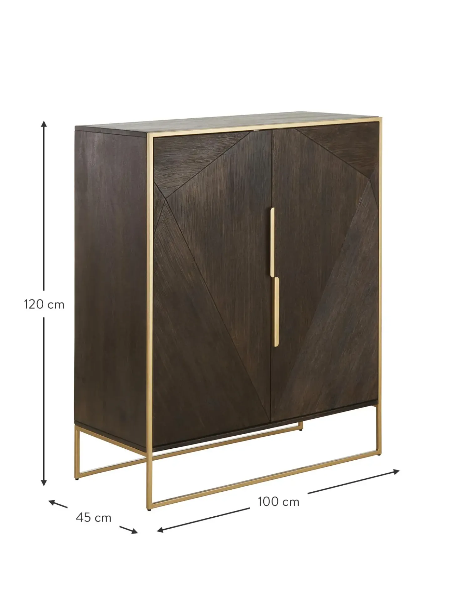 Chiffonnier De Madera Maciza De Mango Harry