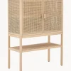 Chiffonnier De Madera Y Ratan Sanna