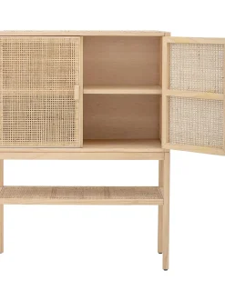 Chiffonnier De Madera Y Ratan Sanna