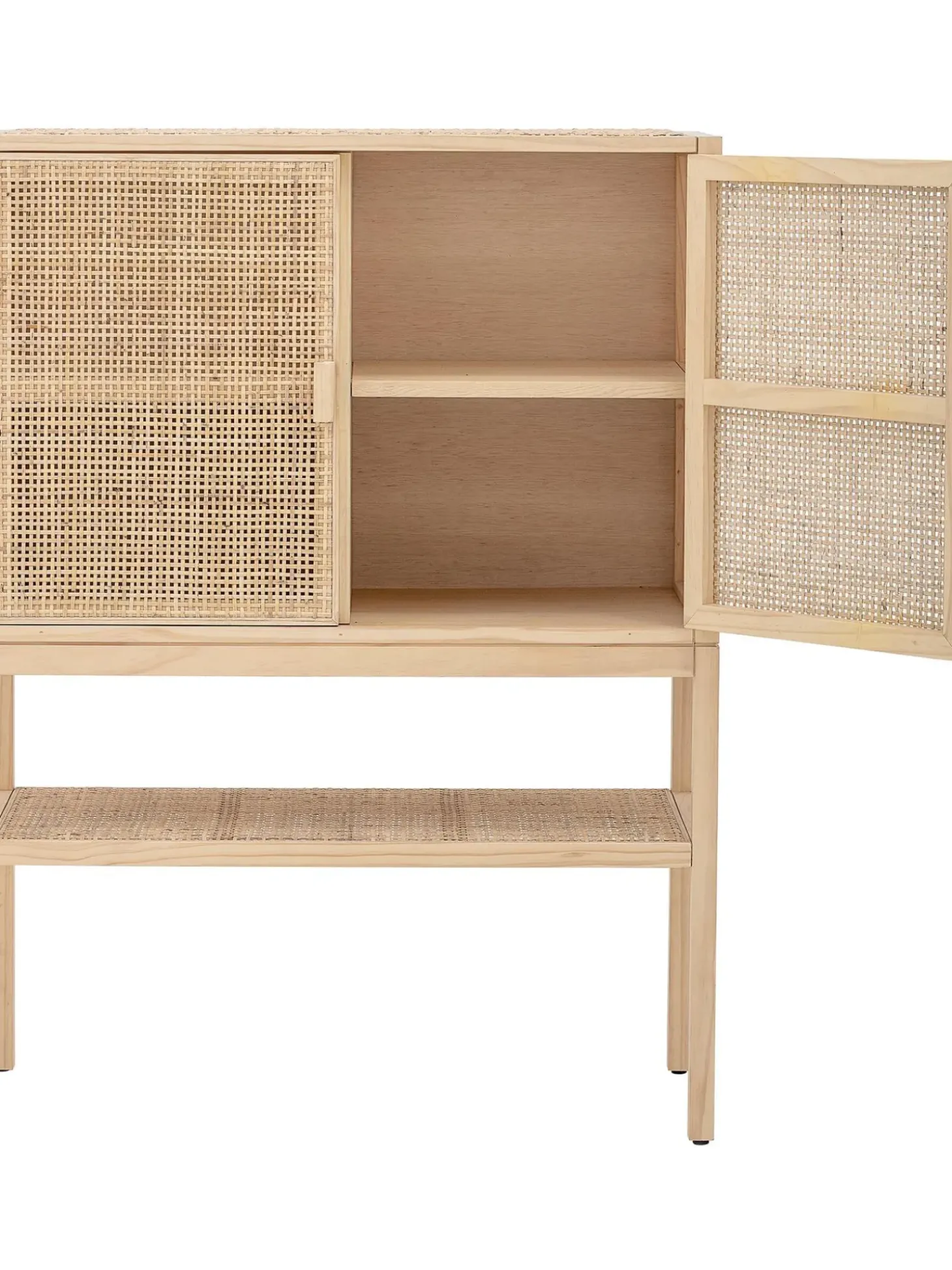 Chiffonnier De Madera Y Ratan Sanna