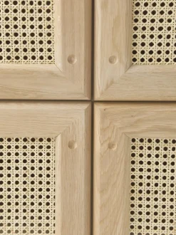 Chiffonnier De Roble Con Tejido Vienes Jolie