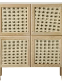 Chiffonnier De Roble Con Tejido Vienes Jolie