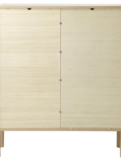 Chiffonnier De Roble Con Tejido Vienes Jolie