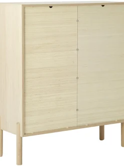 Chiffonnier De Roble Con Tejido Vienes Jolie