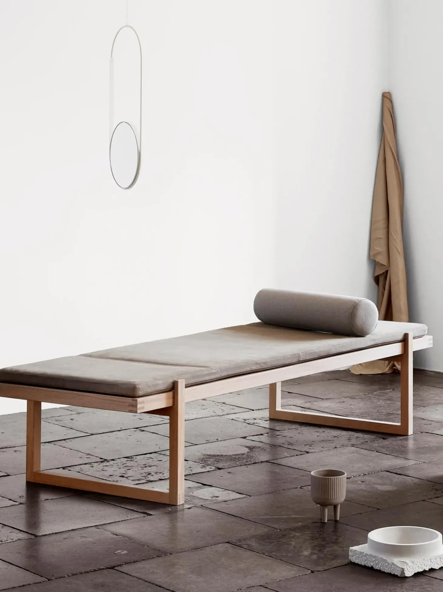 Colchon Divan De Cuero Minimal