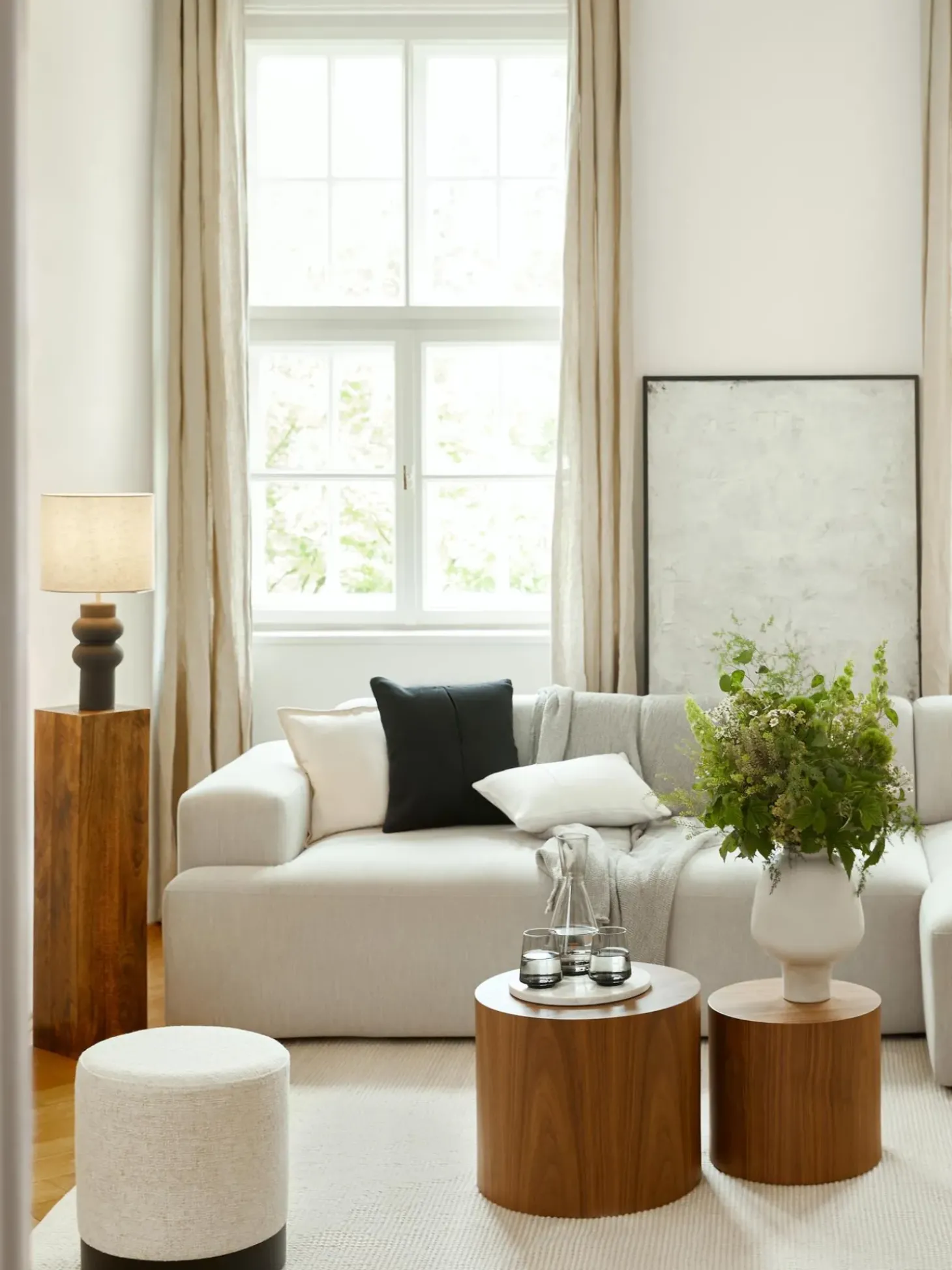 Columna Decorativa De Madera De Mango Like